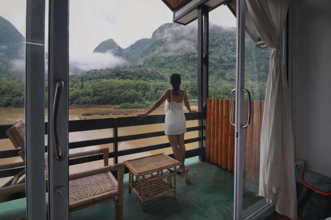 Ning Ning Guesthouse Muang Ngoi Luaran gambar